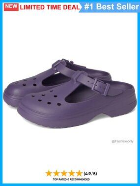 Crocs Classic Mary Jane Clogs EVA Comfort Casual Shoes